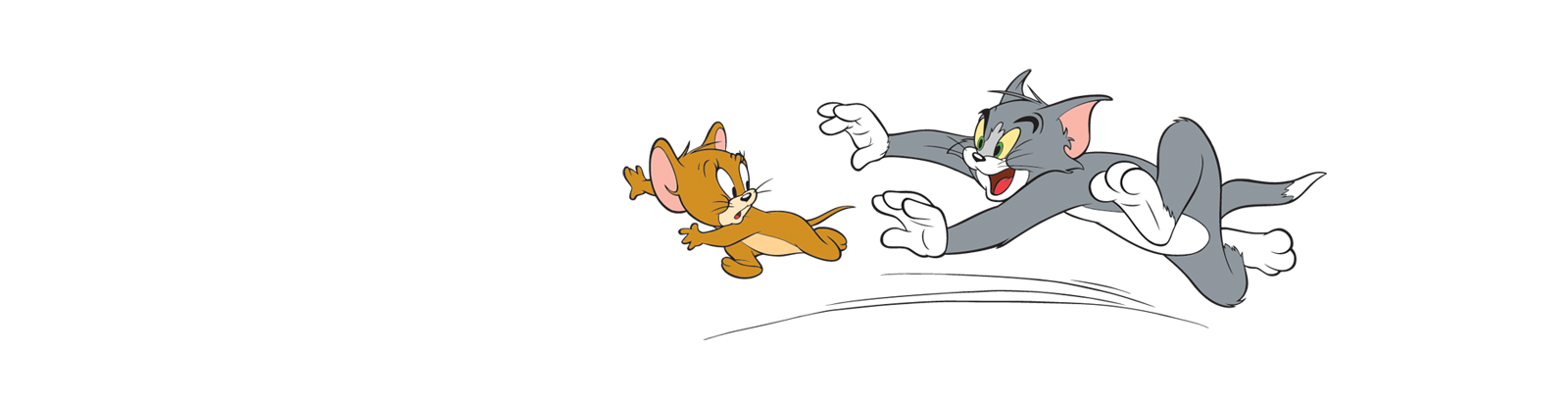 Мышки убегают от кошки. Том гонится за Джерри. Том бежит. Джерри бежит. Джерри убегает от Тома.