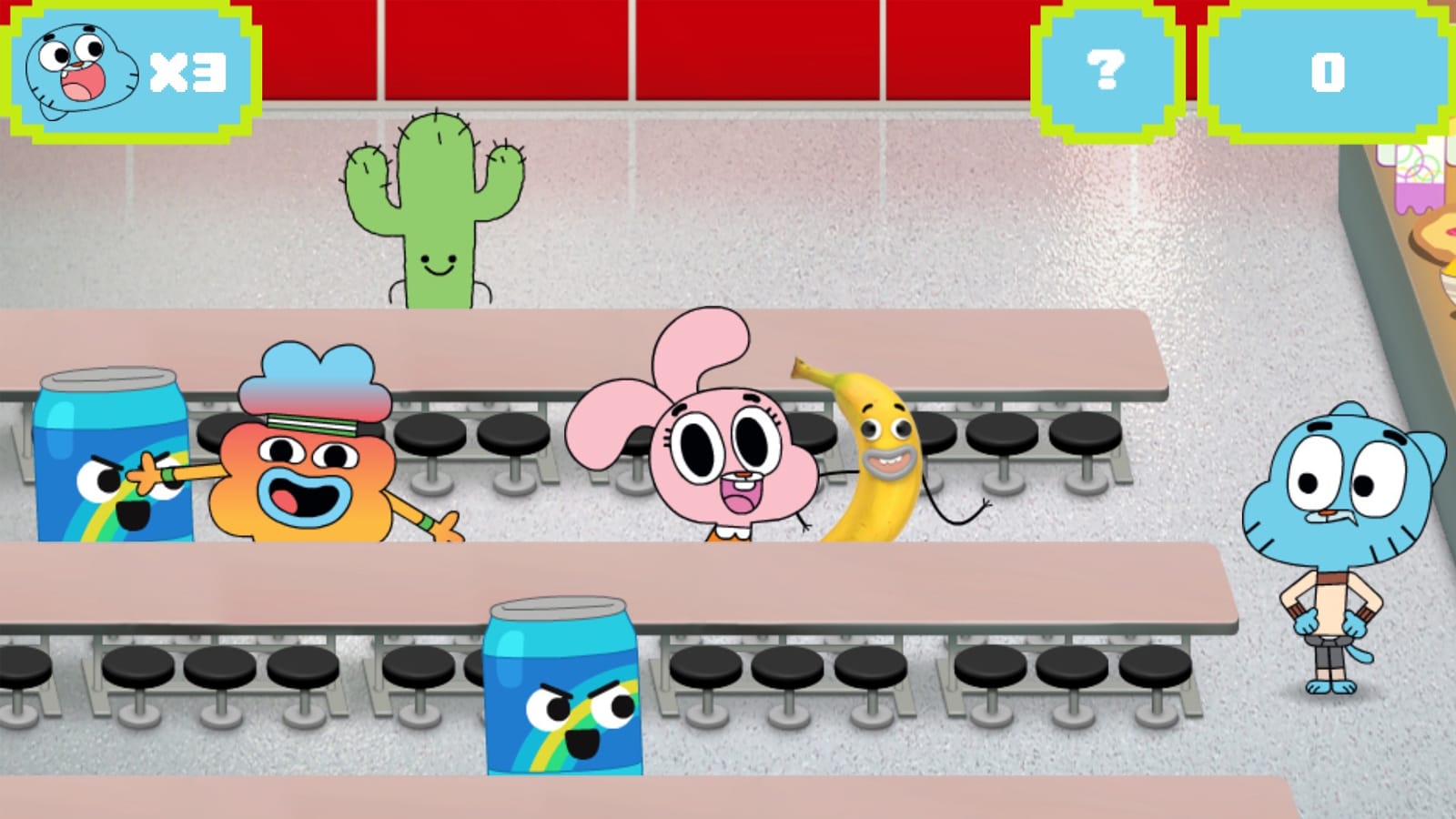 Manic Canteen, The Amazing World of Gumball Games