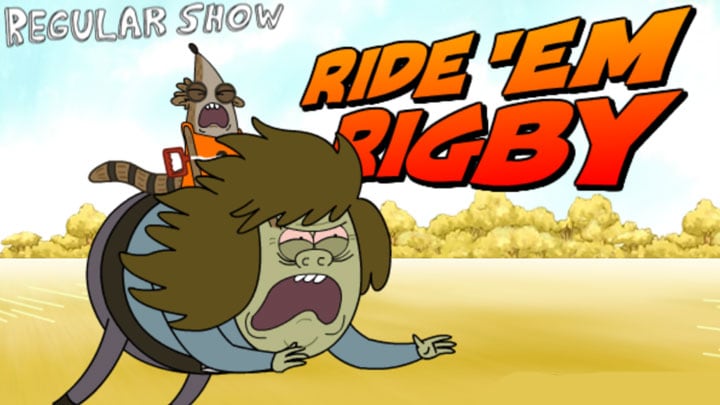 Cartoon Network - Muscle Man's on a rampage through the park…with Rigby on  his back! Help Rigby hang on for dear life in Ride 'Em Rigby, the all new  game for your