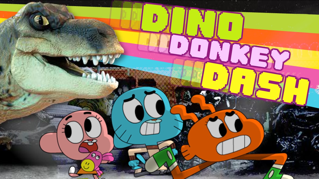 Dino Donkey Dash | The Amazing World of Gumball Games | Cartoon Network
