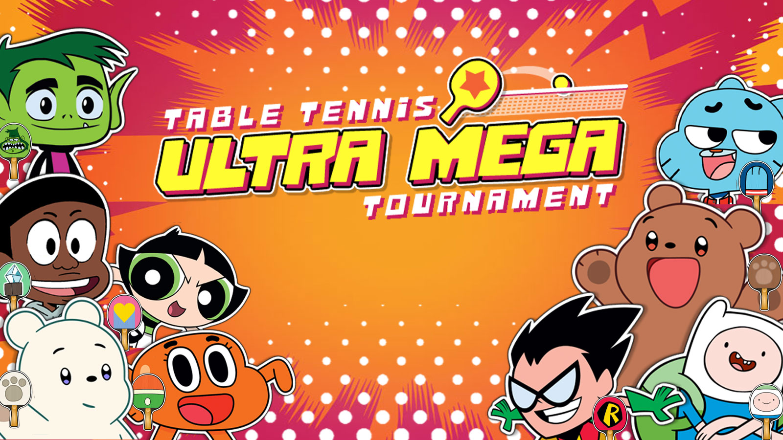 Table Tennis Ultimate Tournament, Gumball and Adventure Time Games