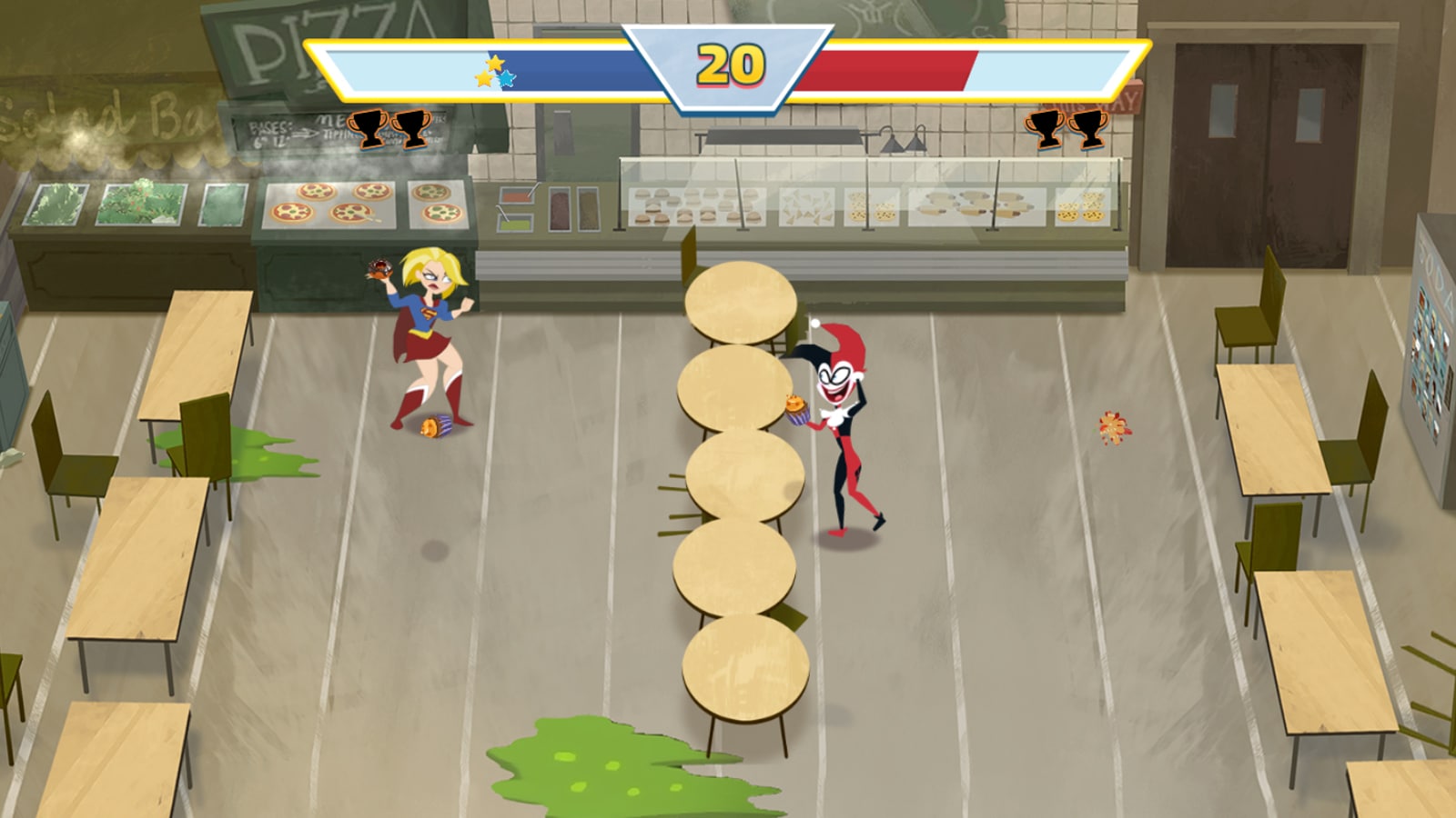 Food Fight Dc Super Hero Girls Games Cartoon Network