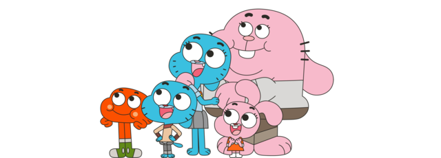 Personagens para festa darwin e gumball