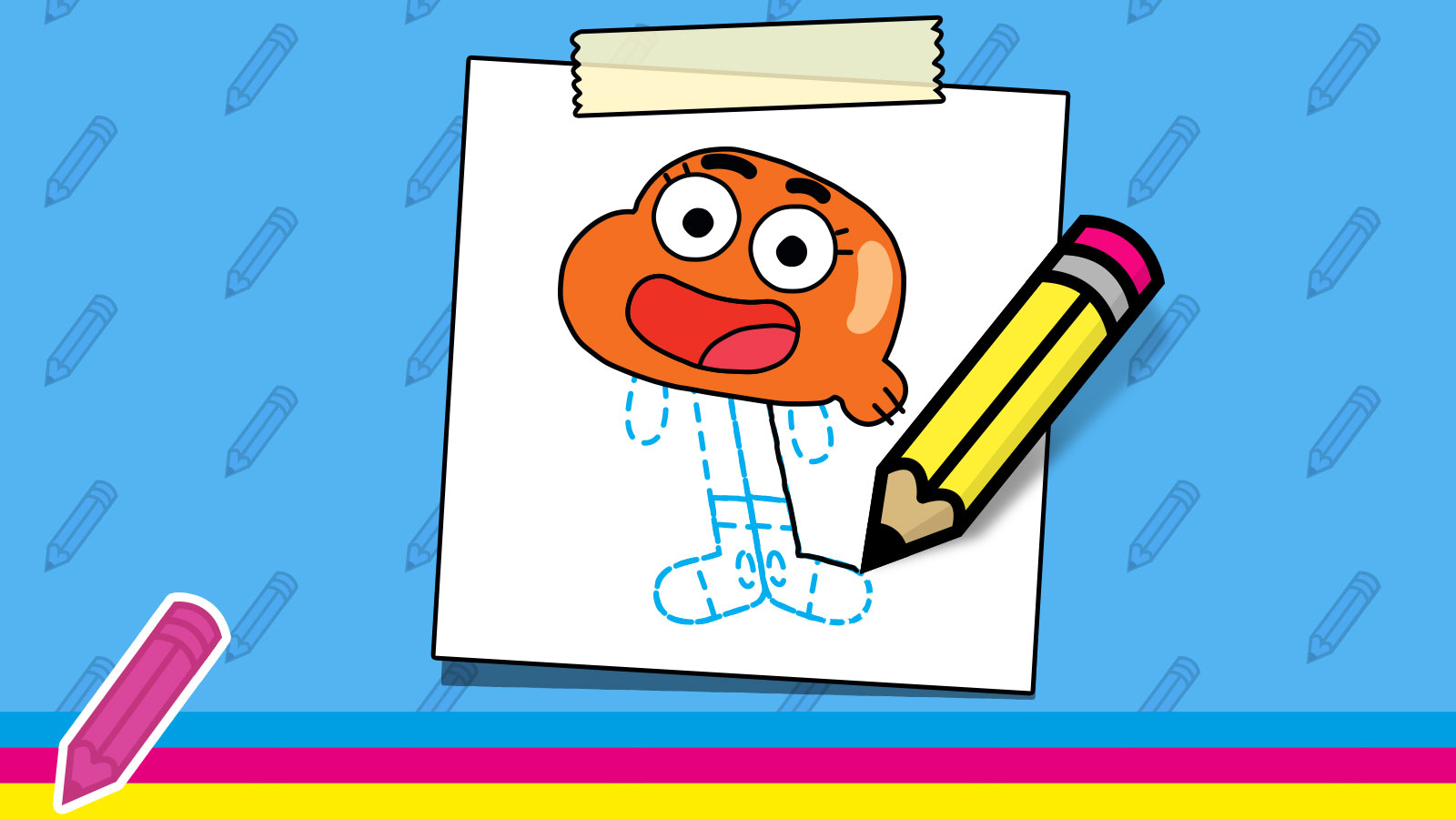 GUMBALL: HOW TO DRAW DARWIN jogo online gratuito em