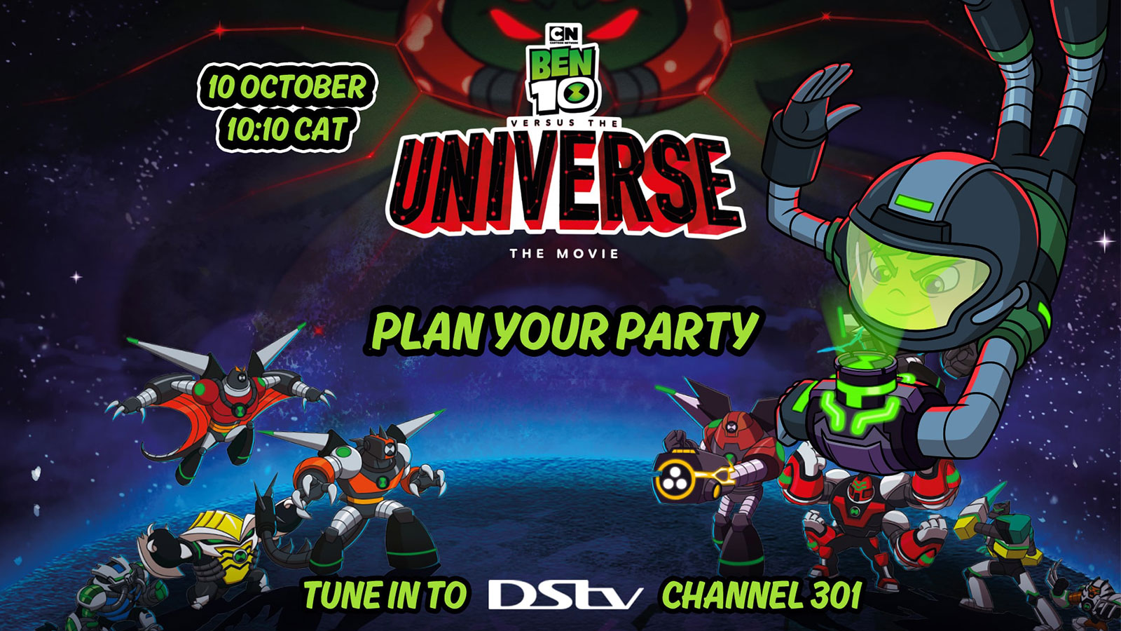 BEN 10 THE MOVIE: VERSUS THE UNIVERS ON THE FIRST EVER TV