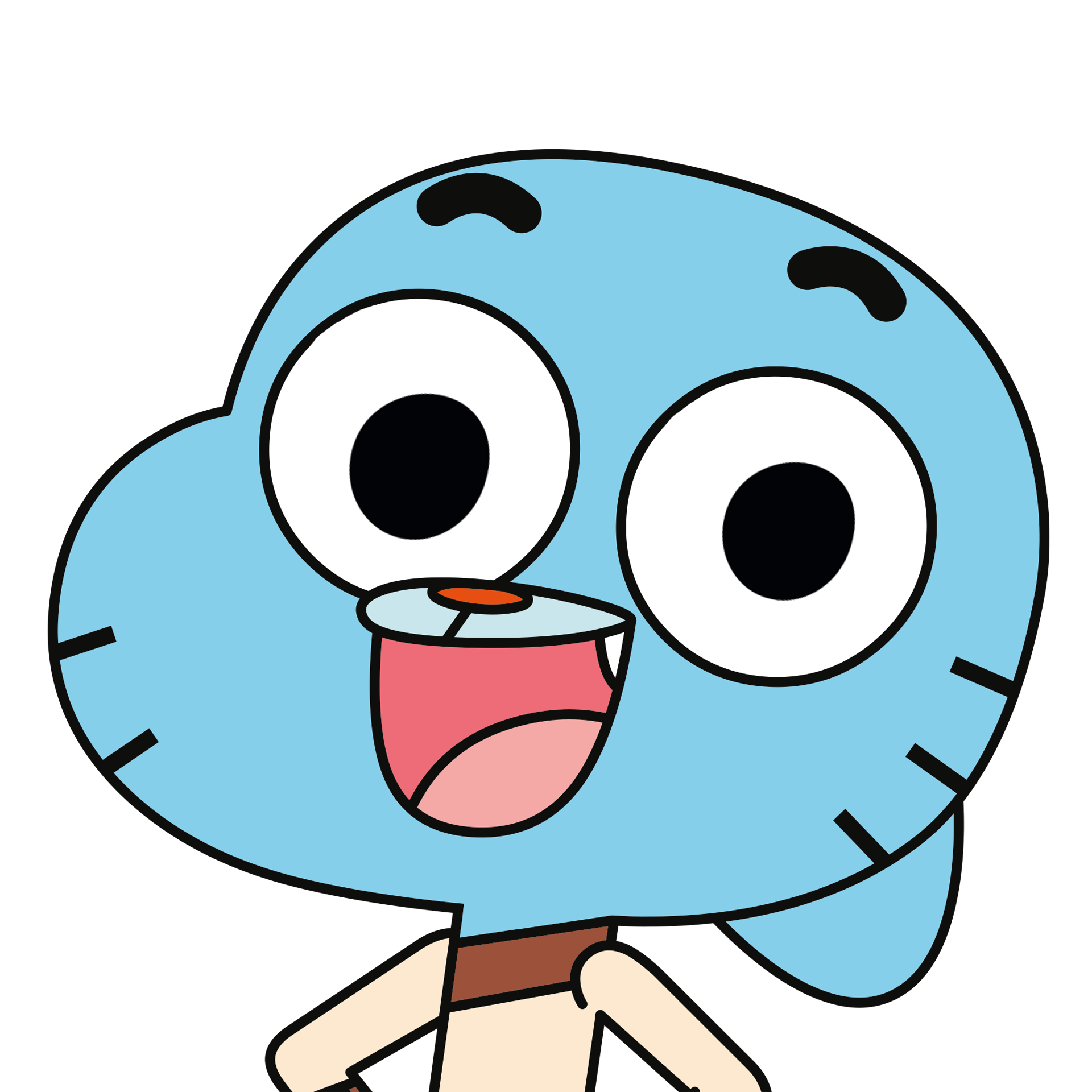 How to Draw - Darwin, The Amazing World of Gumball