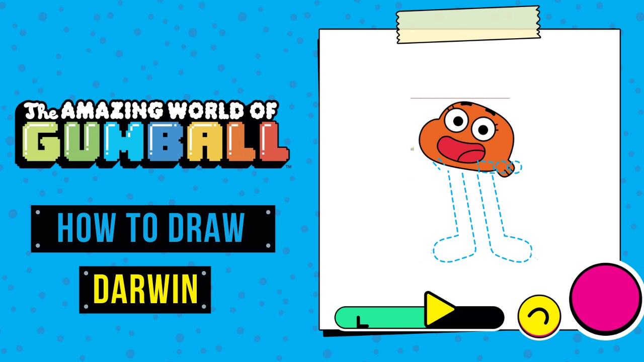 How To Draw Darwin | Best Free Online Games | Cartoon Network