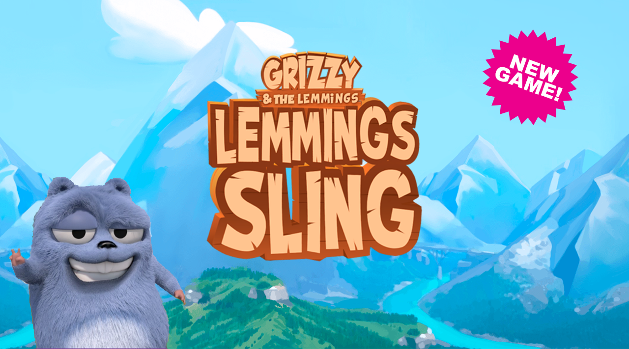 Lemmings Sling | Grizzy and the Lemmings Games | Cartoon Network India