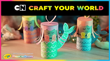 Craft Your World | How to make a Cardboard Tube Mermaid