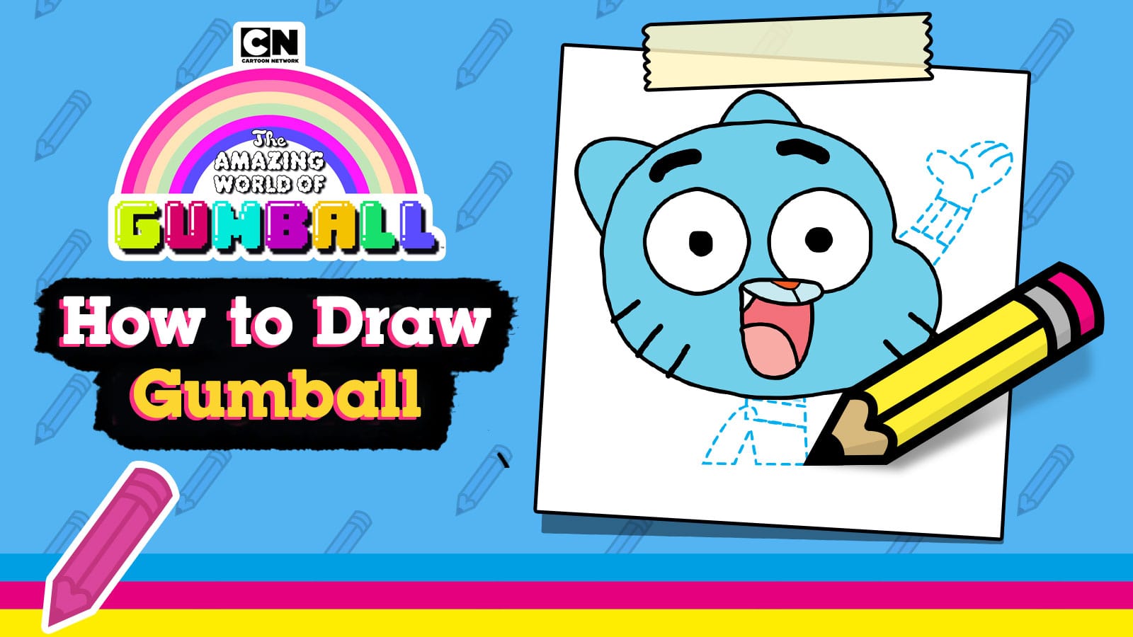 Jogo The Amazing World of Gumball: How to Draw Gumball no Jogos 360