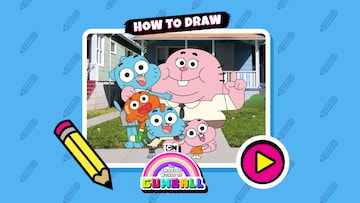 GUMBALL: HOW TO DRAW DARWIN jogo online gratuito em