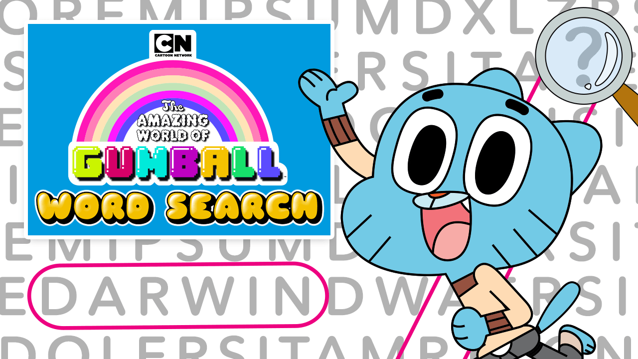 Word Search, The Amazing World of Gumball