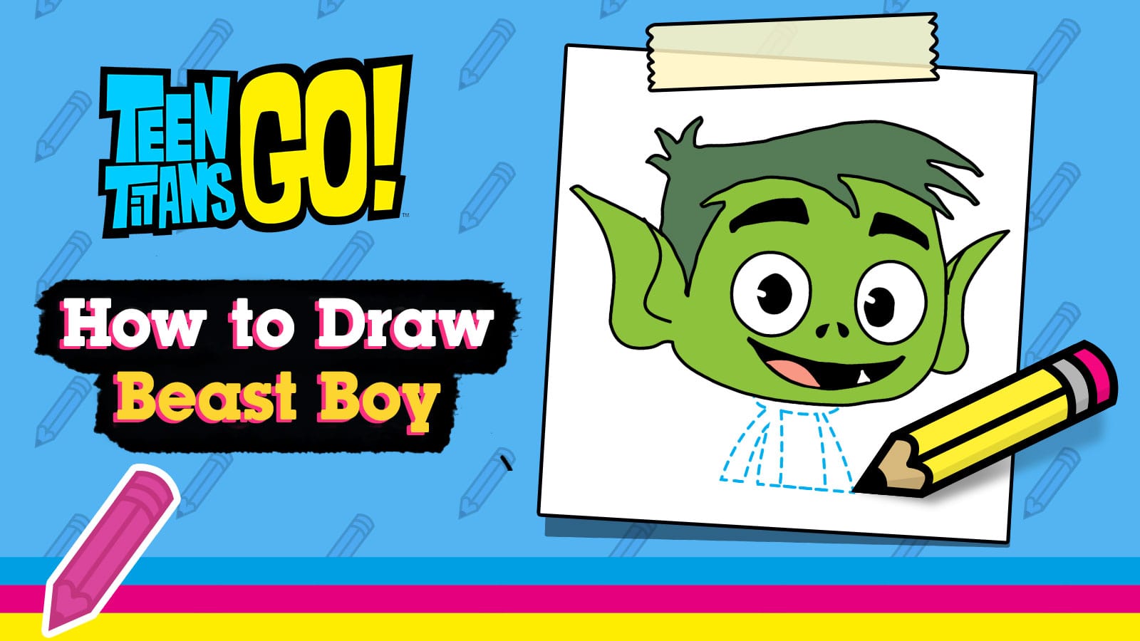 How to Draw - Beast Boy | Teen Titans Go | Cartoon Network