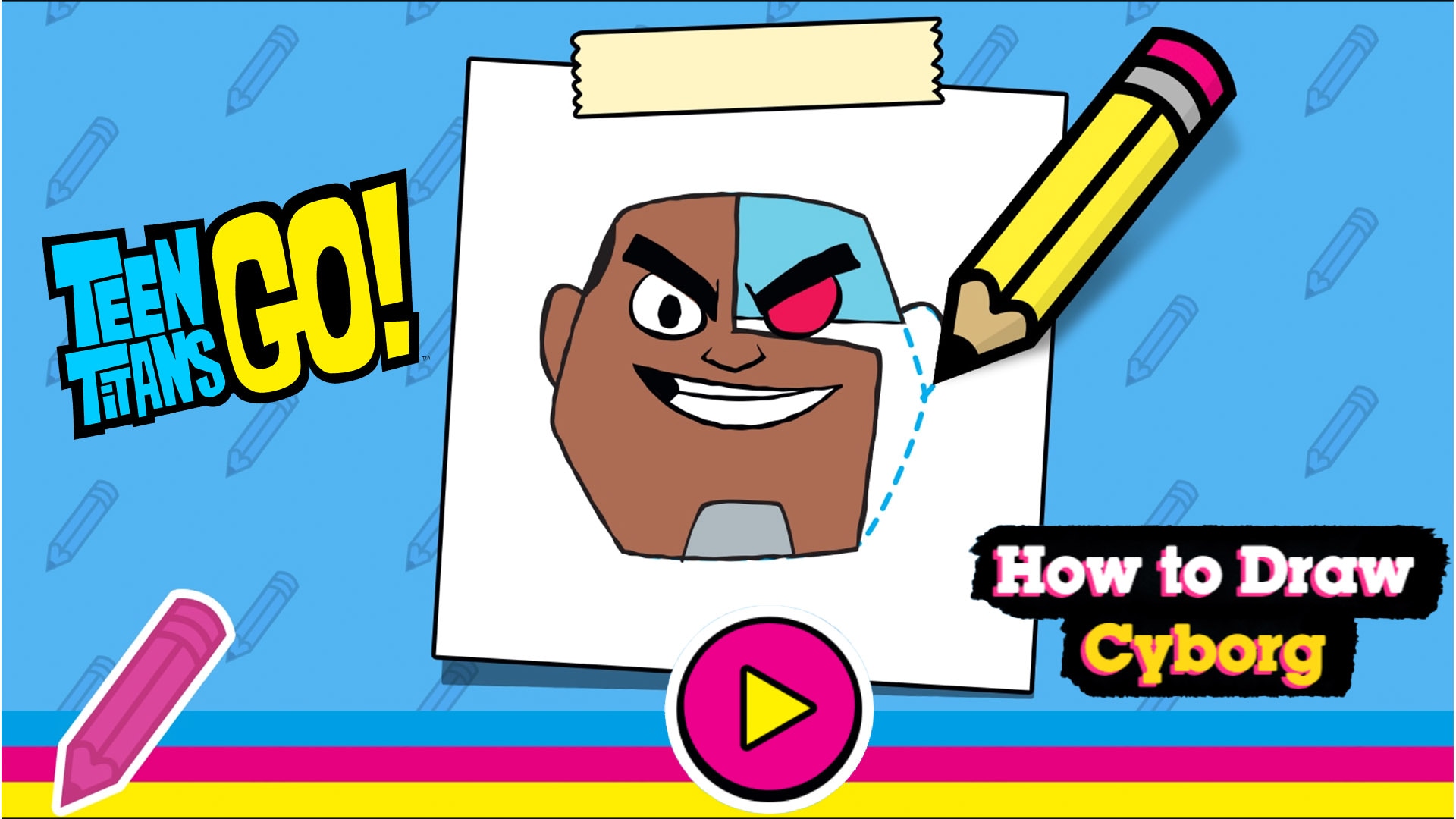 🕹️ Play How to Draw Teen Titans Go Game: Free Online TTG Cartoon Character  Drawing Video Game for Kids & Adults