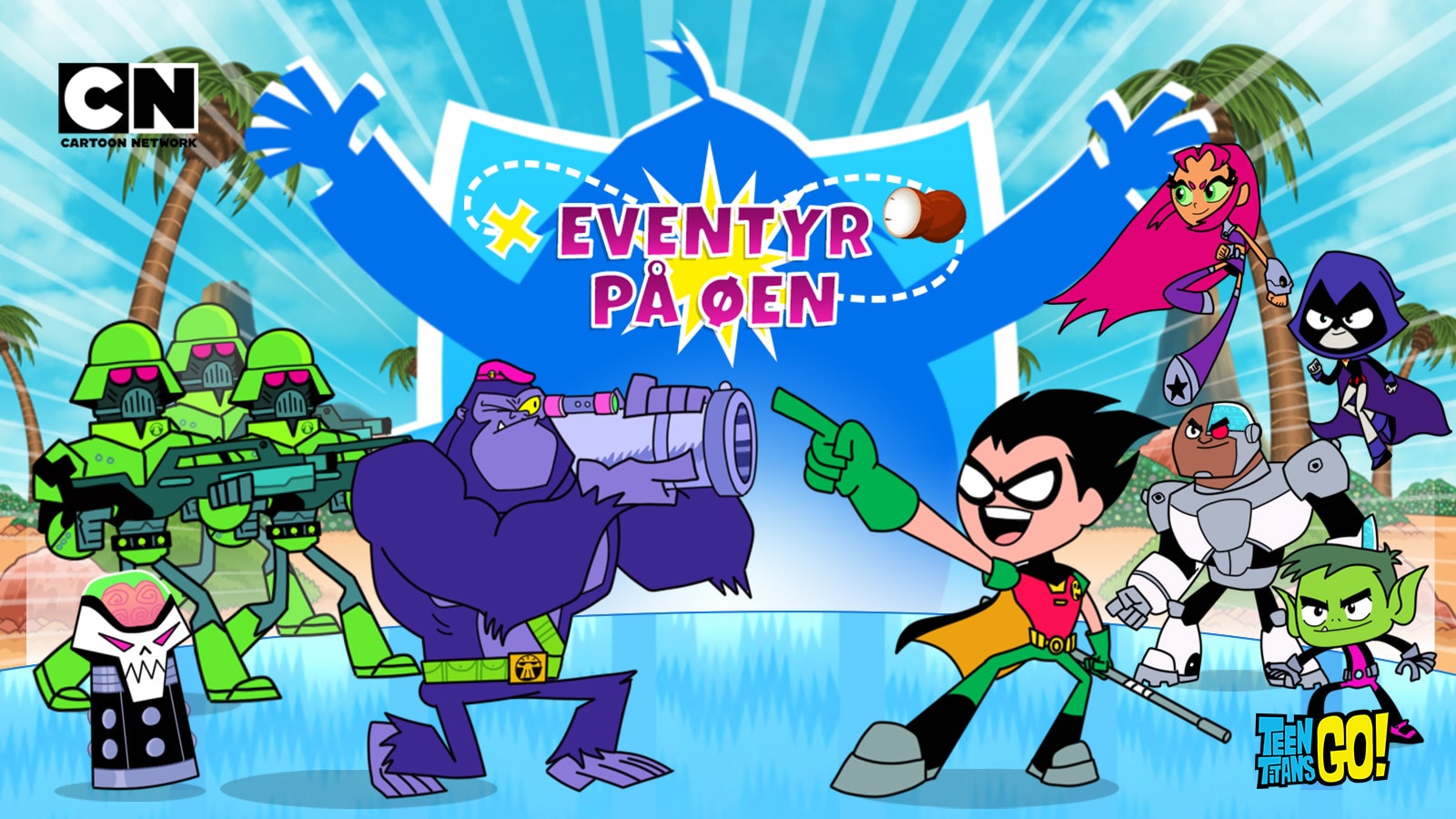 Eventyr På øen Fantastiske Teen Titans Go Spil Cartoon Network 