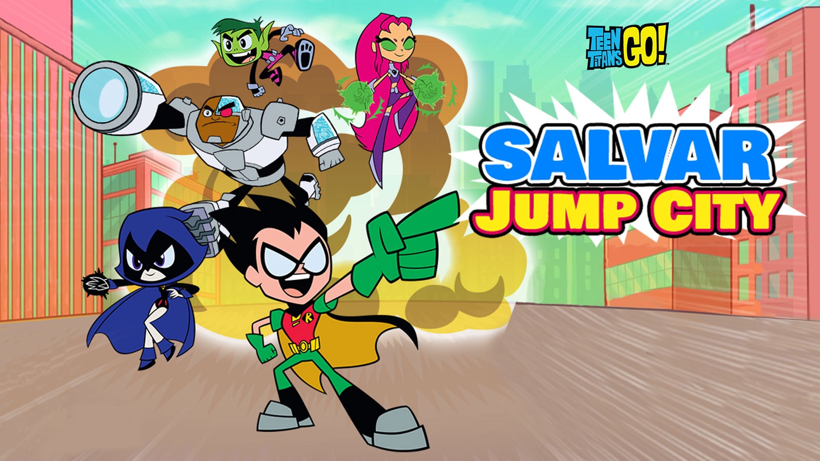 No jogo Teen Titans Go! Jump Jousts seu desafio é ajudar os Jovens