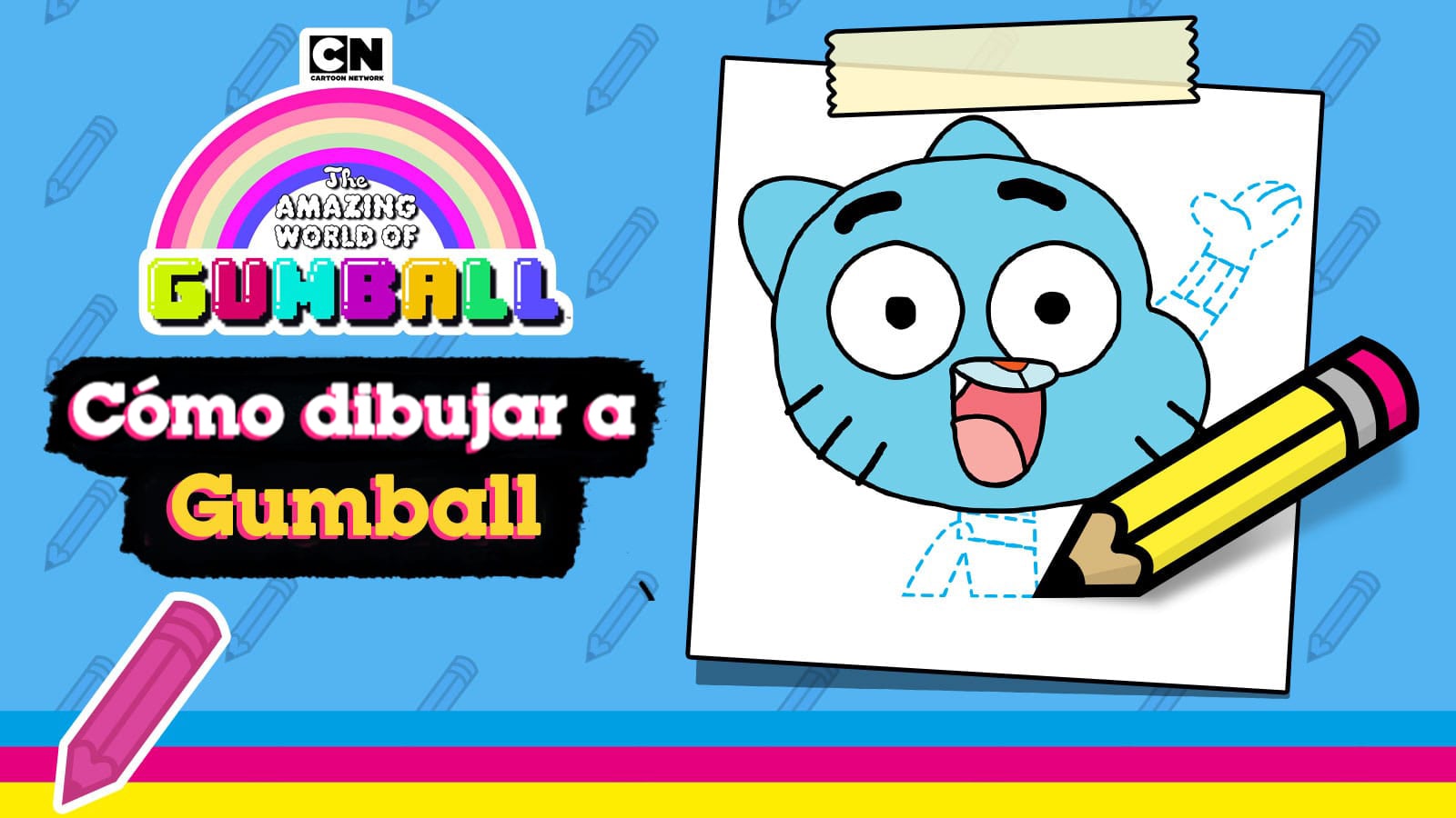 Cómo dibujar a Gumball | Cartoon Network Chile