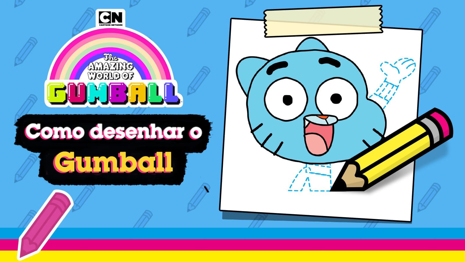 Jogue Gumball: como desenhar Gumball, um jogo de Gumball