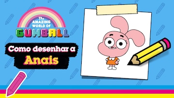 Como desenhar o Gumball