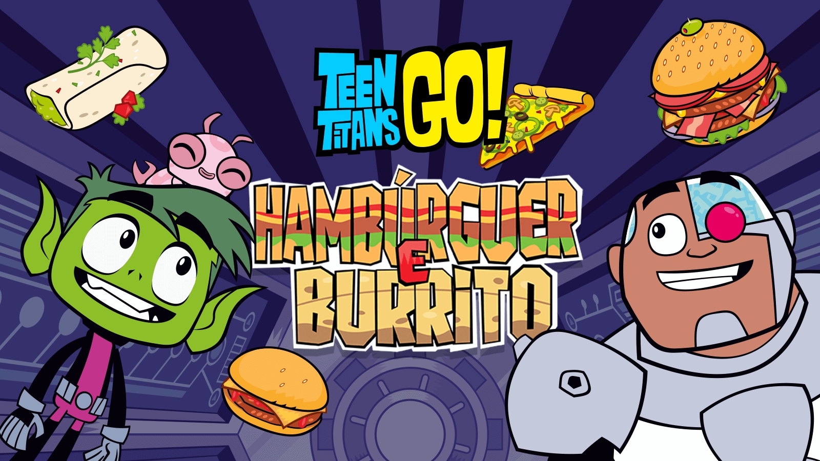Hambúrguer e Burrito, Jogos Gratuitos Os Jovens Titãs em Ação