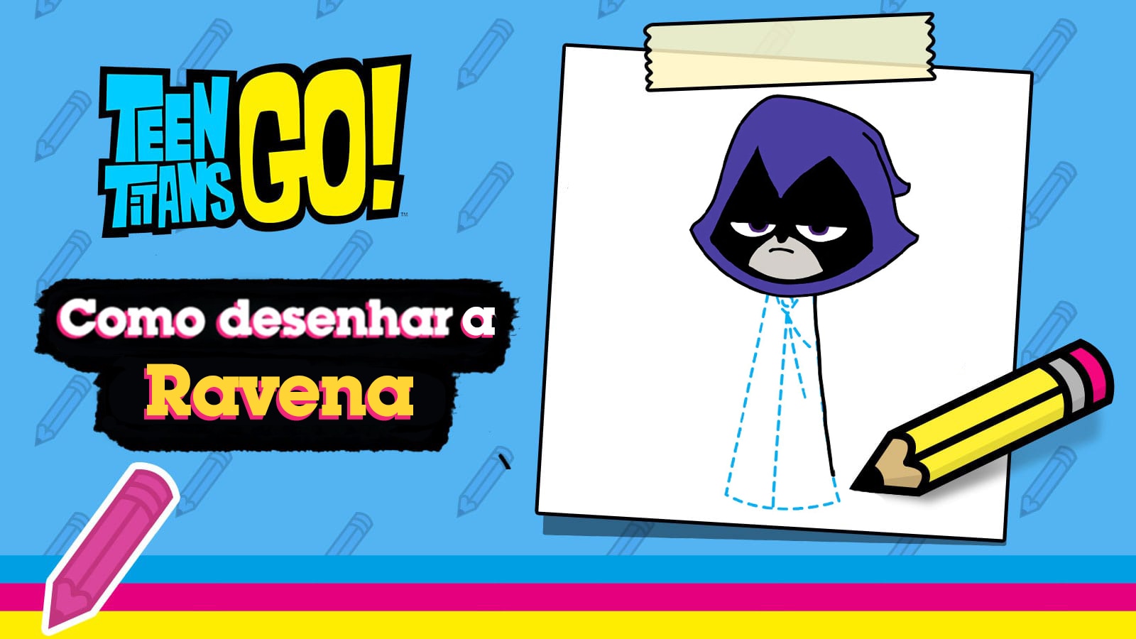 Jovens Titãs em Ação! - Ravena desenho pra colorir