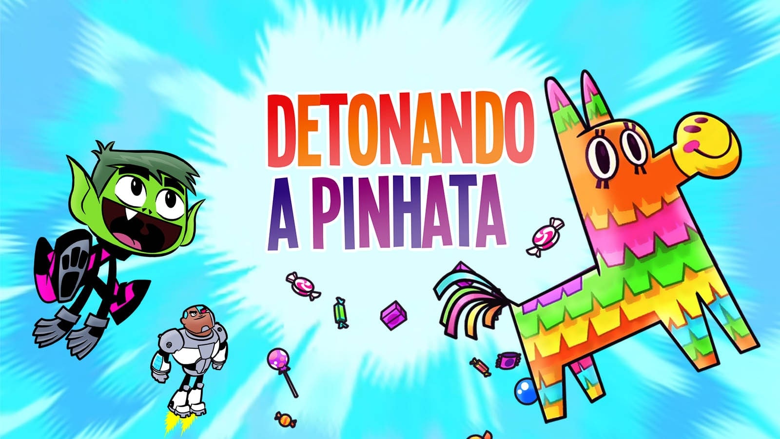 Detonando a Pinhata, Jogos Gratuitos de Os Jovens Titãs em Ação