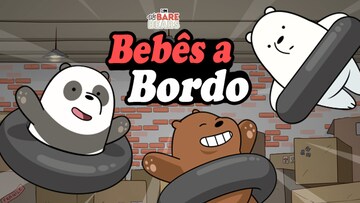 Urso de desenho animado e com seu conjunto de pano para jogos de